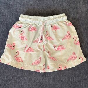 Sal & Pimenta flamingo swim trunks